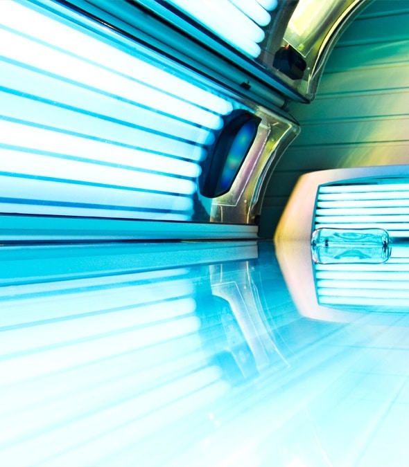 A tanning bed